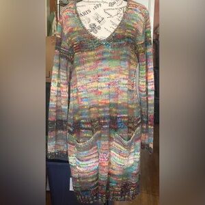 Multicolor Knit Women's Dress